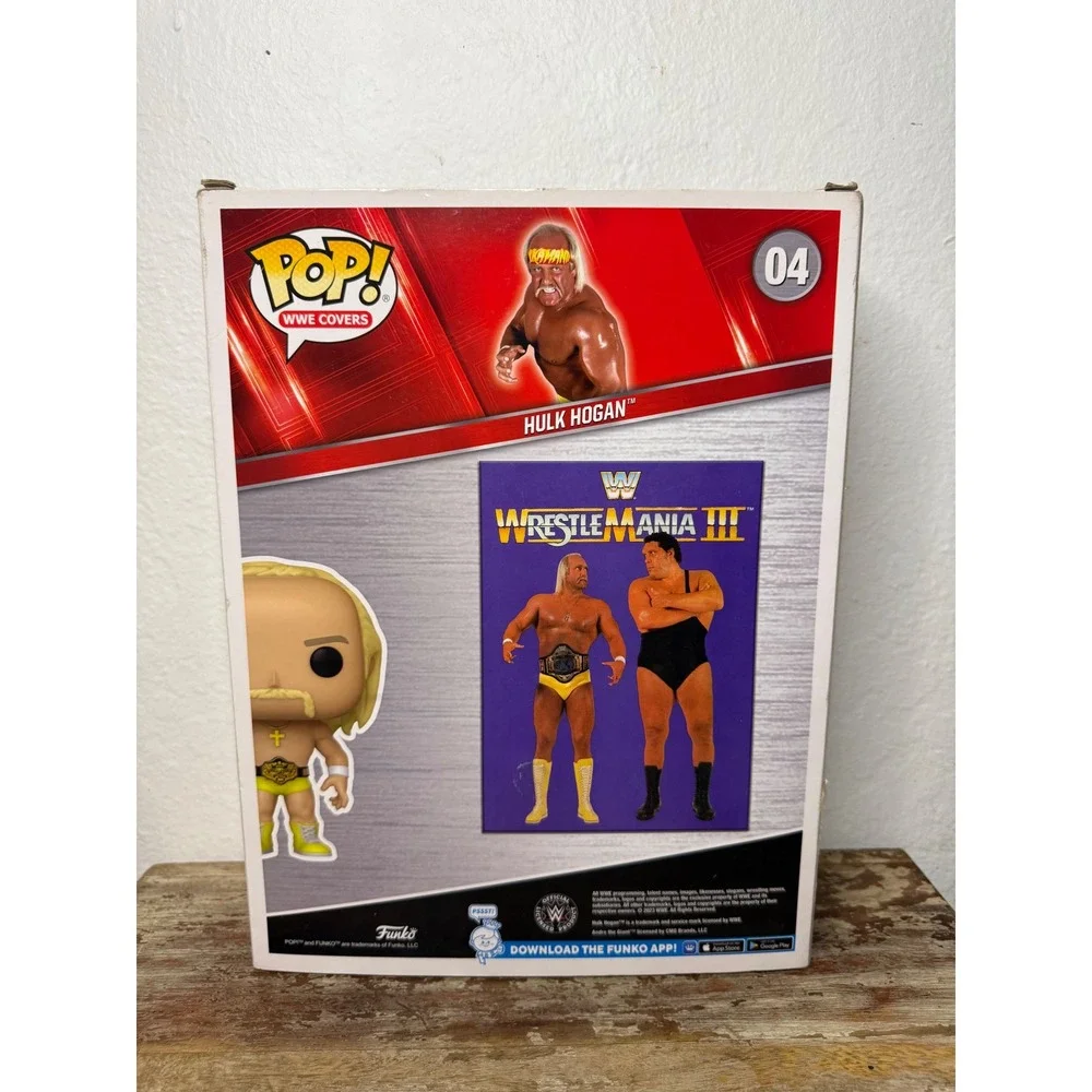 Funko Pop! WWE Covers Hulk Hogan WrestleMania III Vinyl Figure